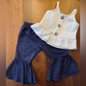 Baileys Blossoms bell bottoms and crop top